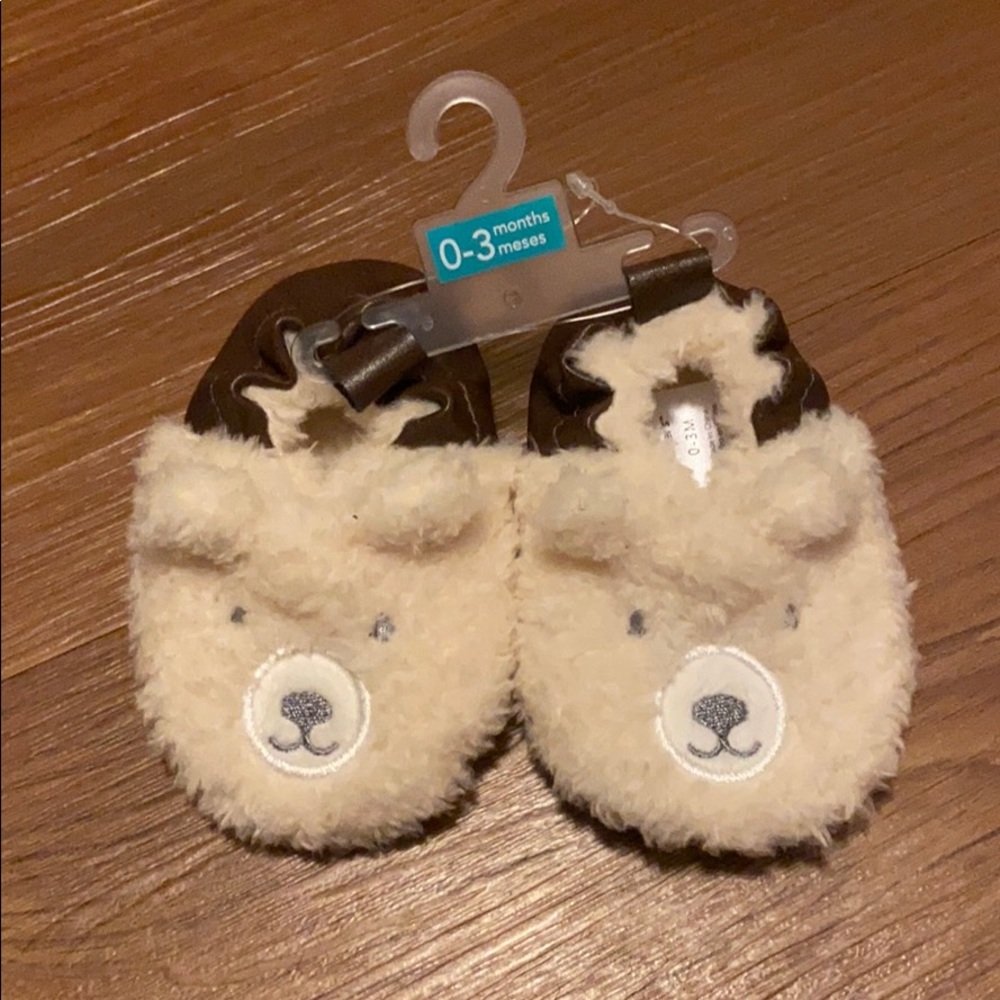 Baby Boy Bear Crib Shoes